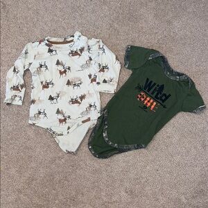 CARHARTT AND MOSSY OAK ONESIES - 24 MONTH